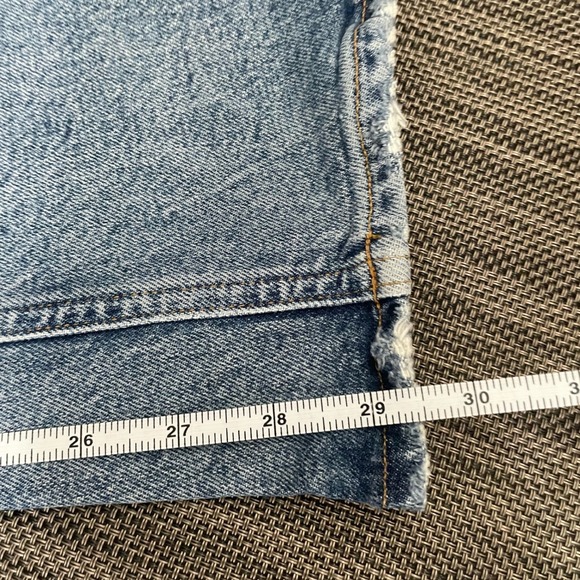 AGOLDE High Rise Stovepipe Jeans Light Wash Denim Size 28 - Picture 8 of 9